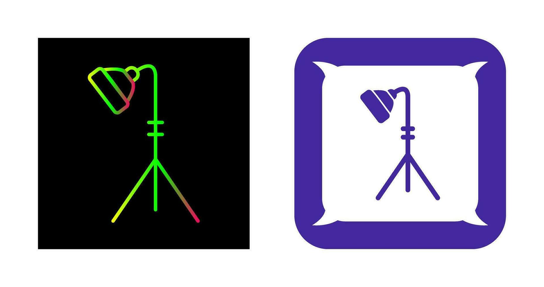 Unique Light Stand Vector Icon