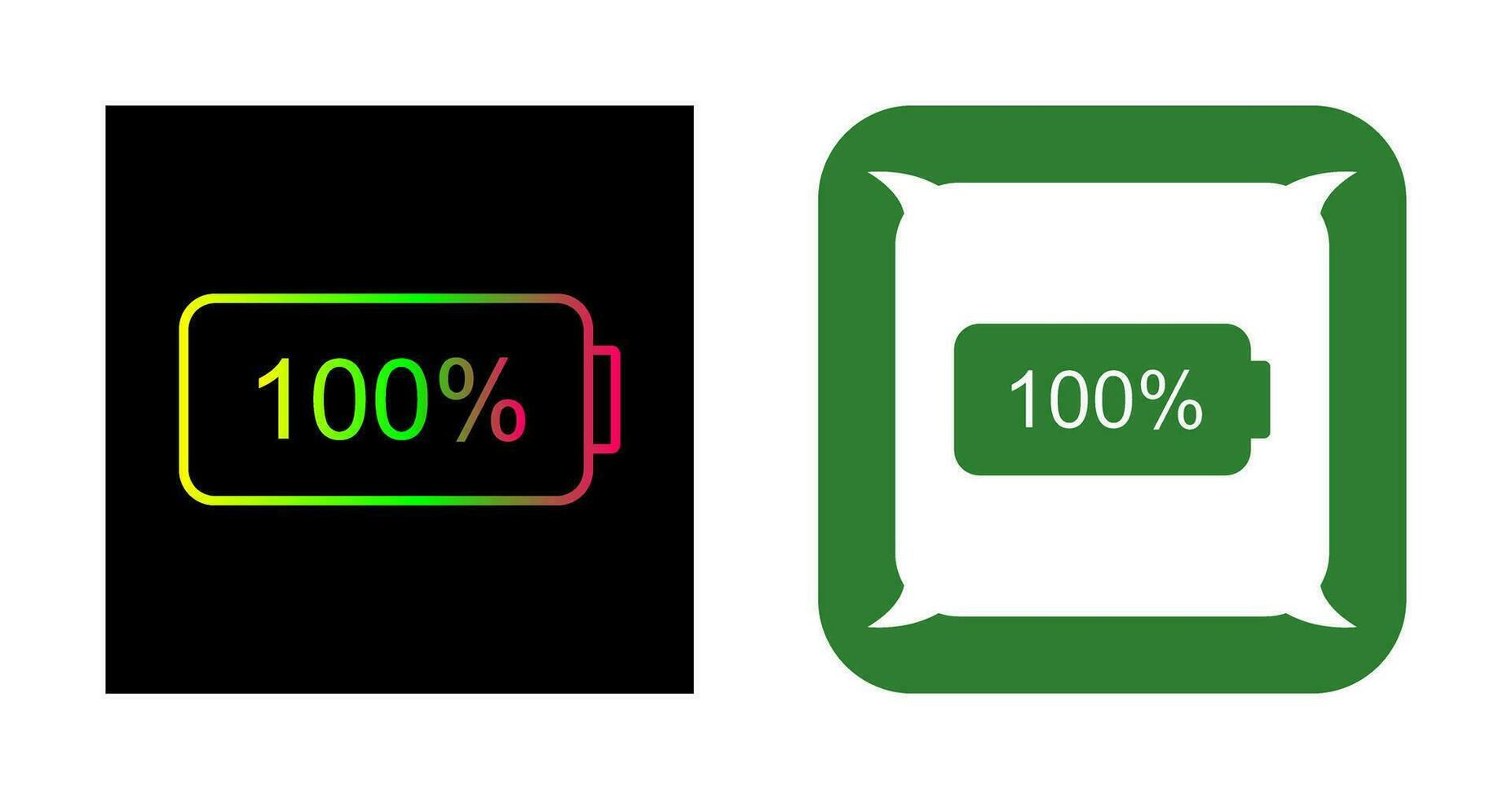 Unique Full Battery Vector Icon
