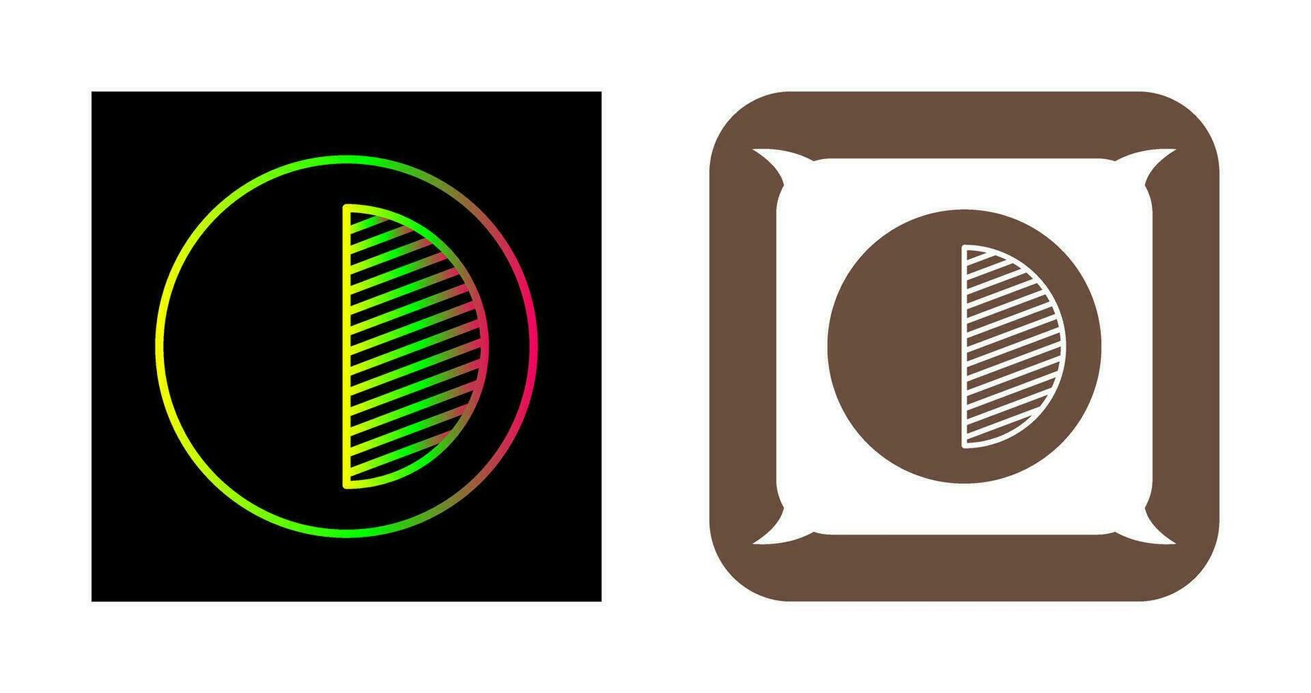 Unique Contrast Vector Icon