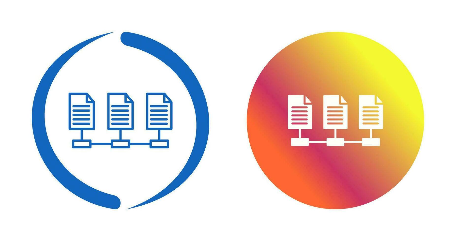 Network Files Vector Icon