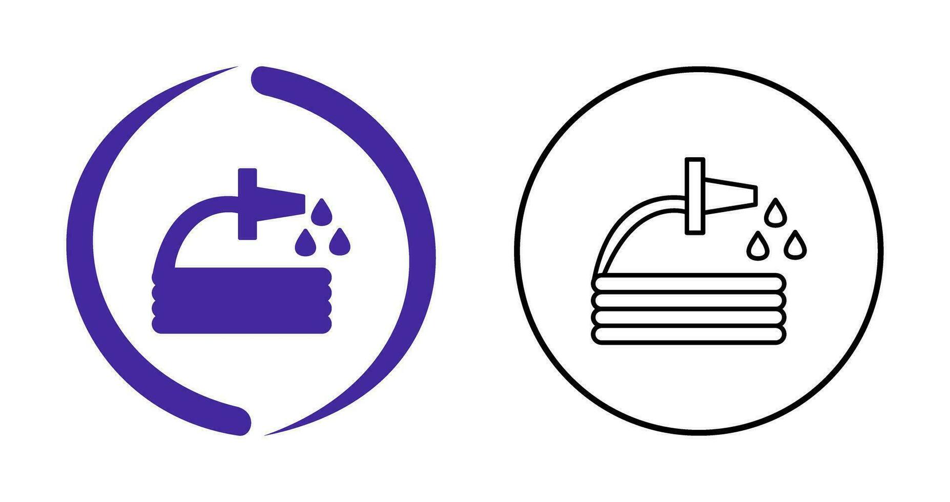 Unique Water Hose Vector Icon