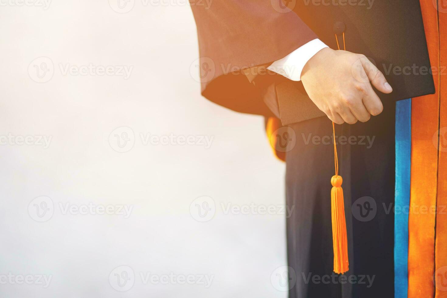 graduation,Student hold hats in hand during commencement success graduates of the university,Concept education congratulation.Graduation Ceremony,Congratulated the graduates in University. photo