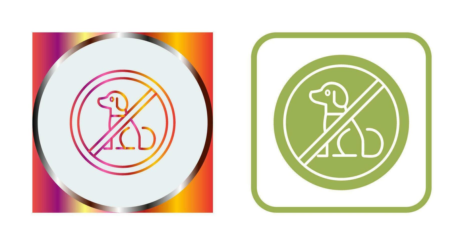 No Pets Vector Icon