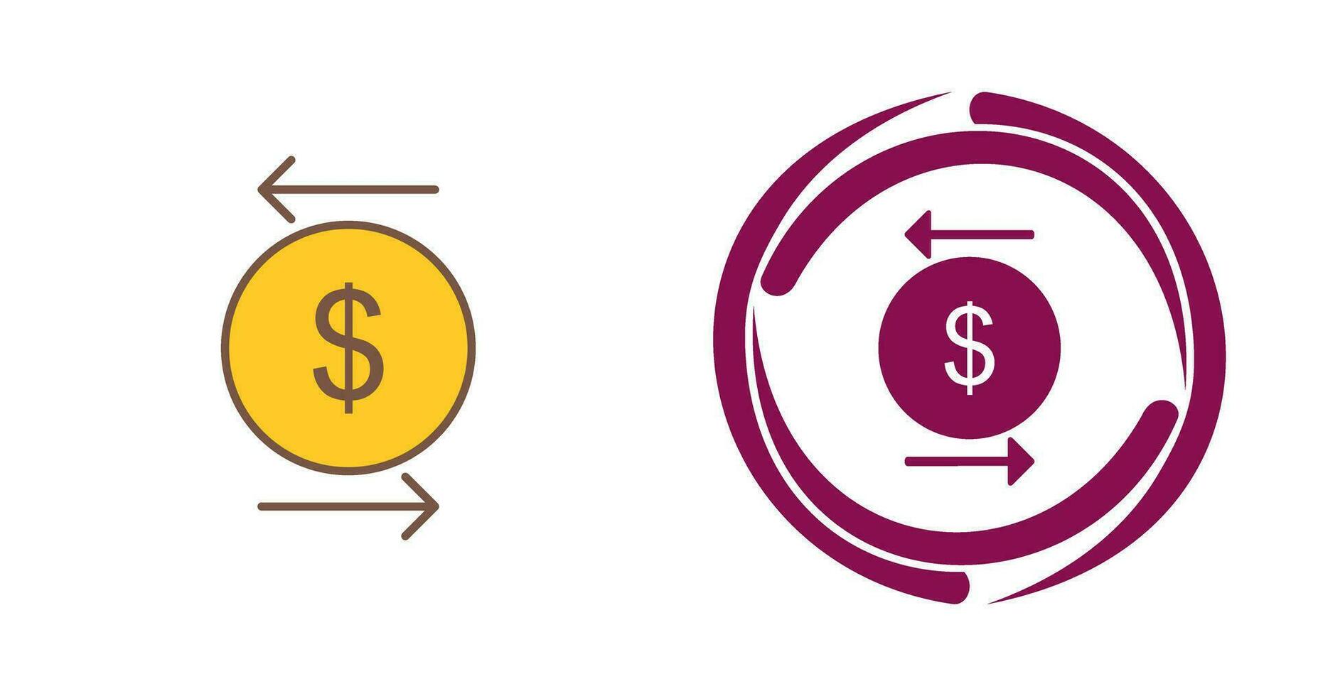Unique Transcation Vector Icon