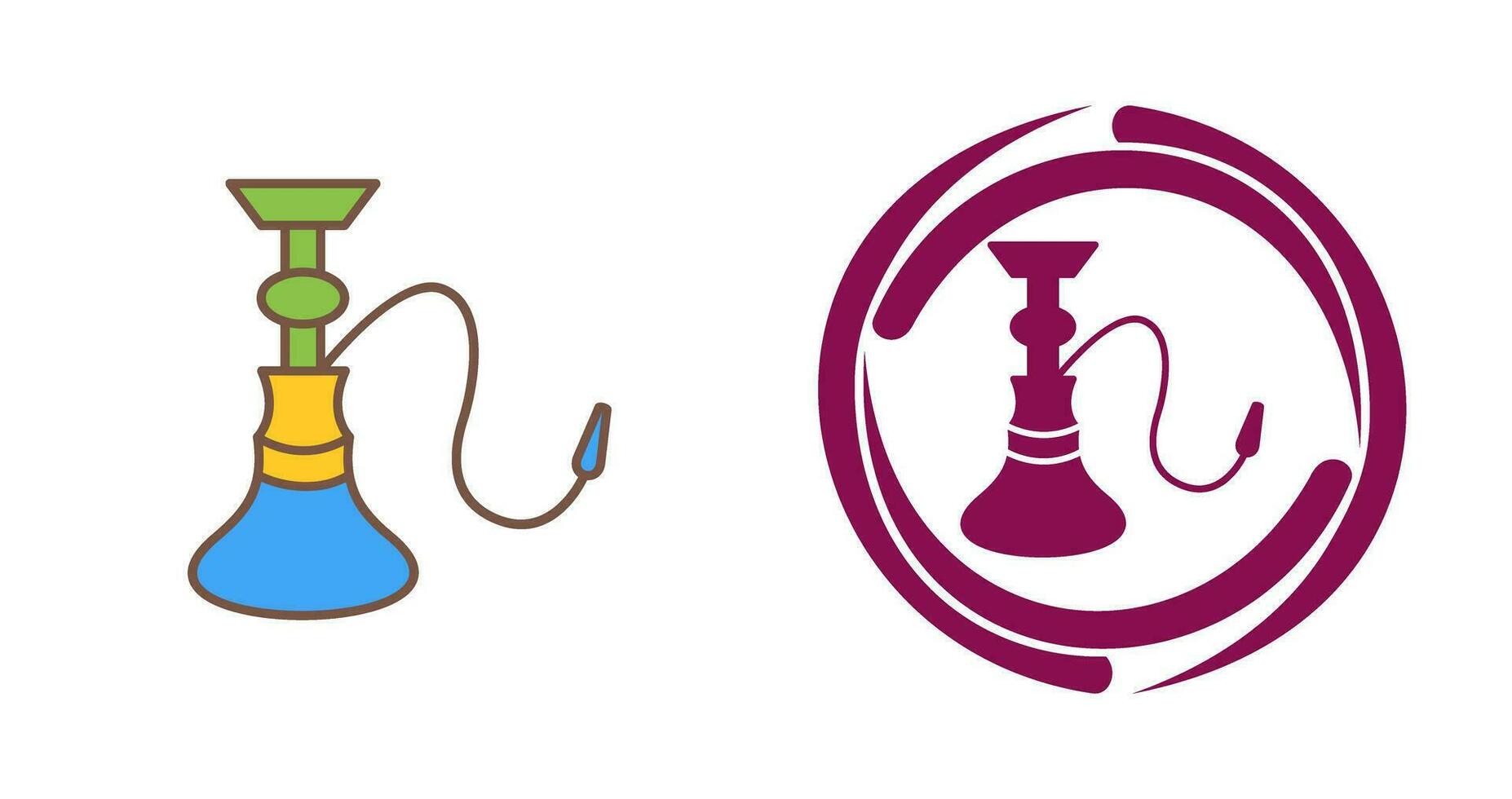 Unique Hookah Vector Icon