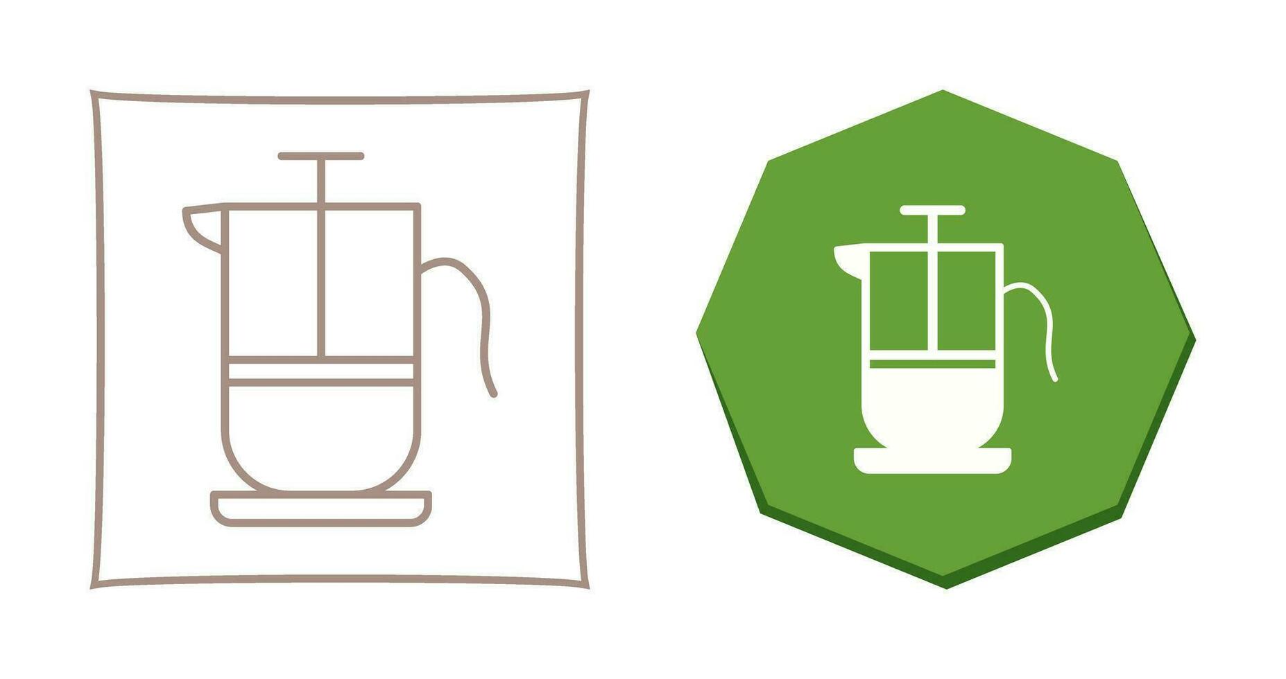 French Press Vector Icon