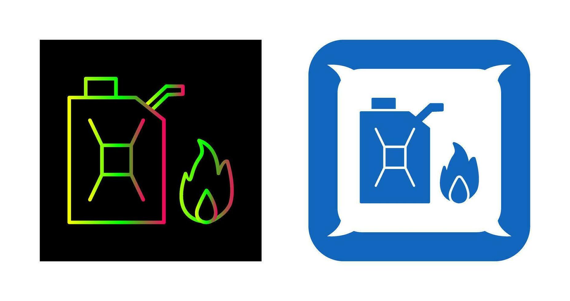 Unique Fuel to Fire Vector Icon