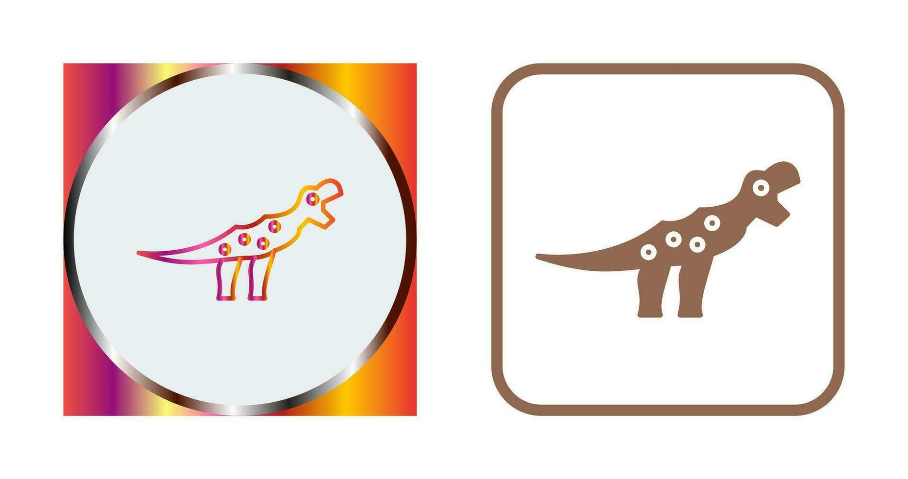 icono de vector de dinosaurio