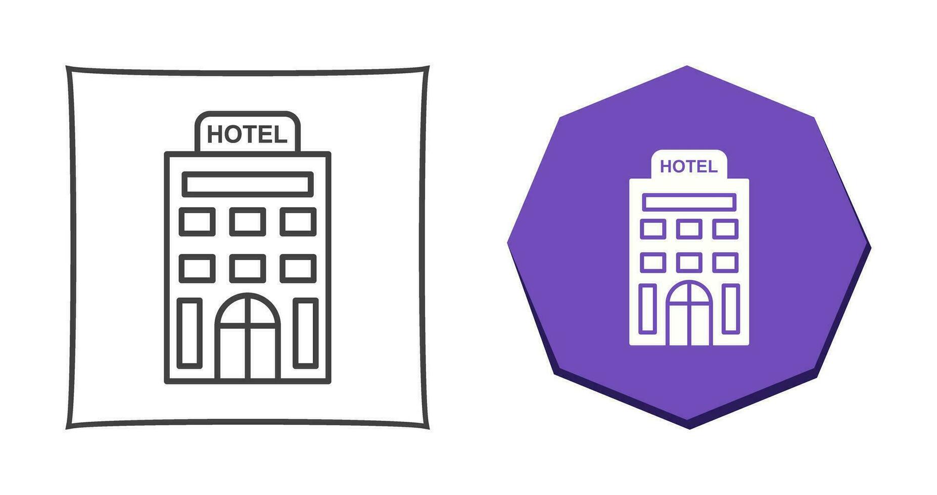 icono de vector de hotel