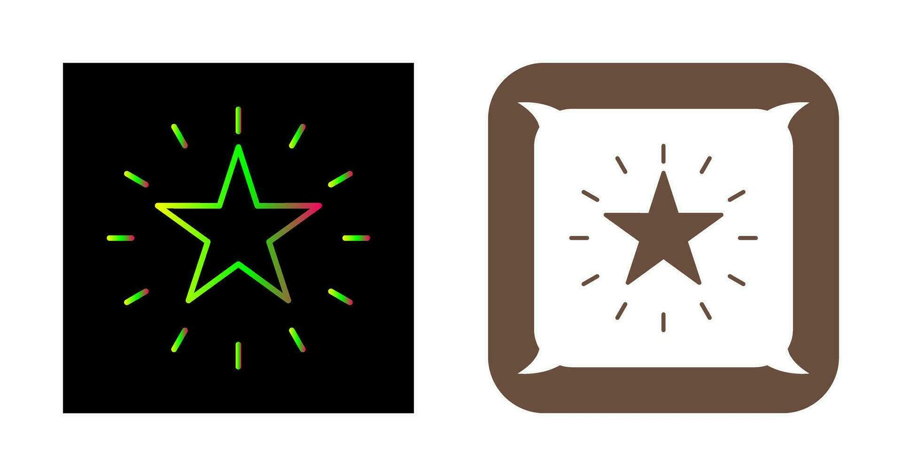 Unique Star Vector Icon