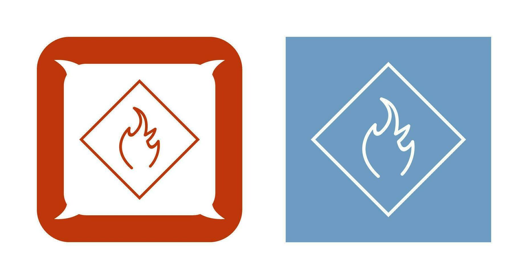 Danger of Flame Vector Icon