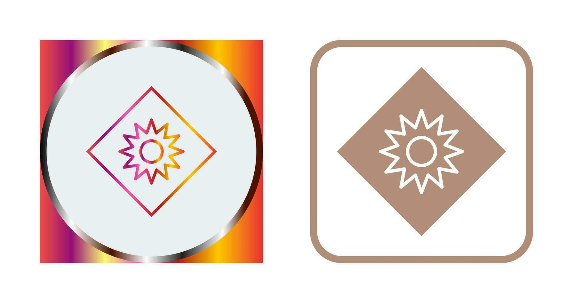 Optical Radiation Vector Icon