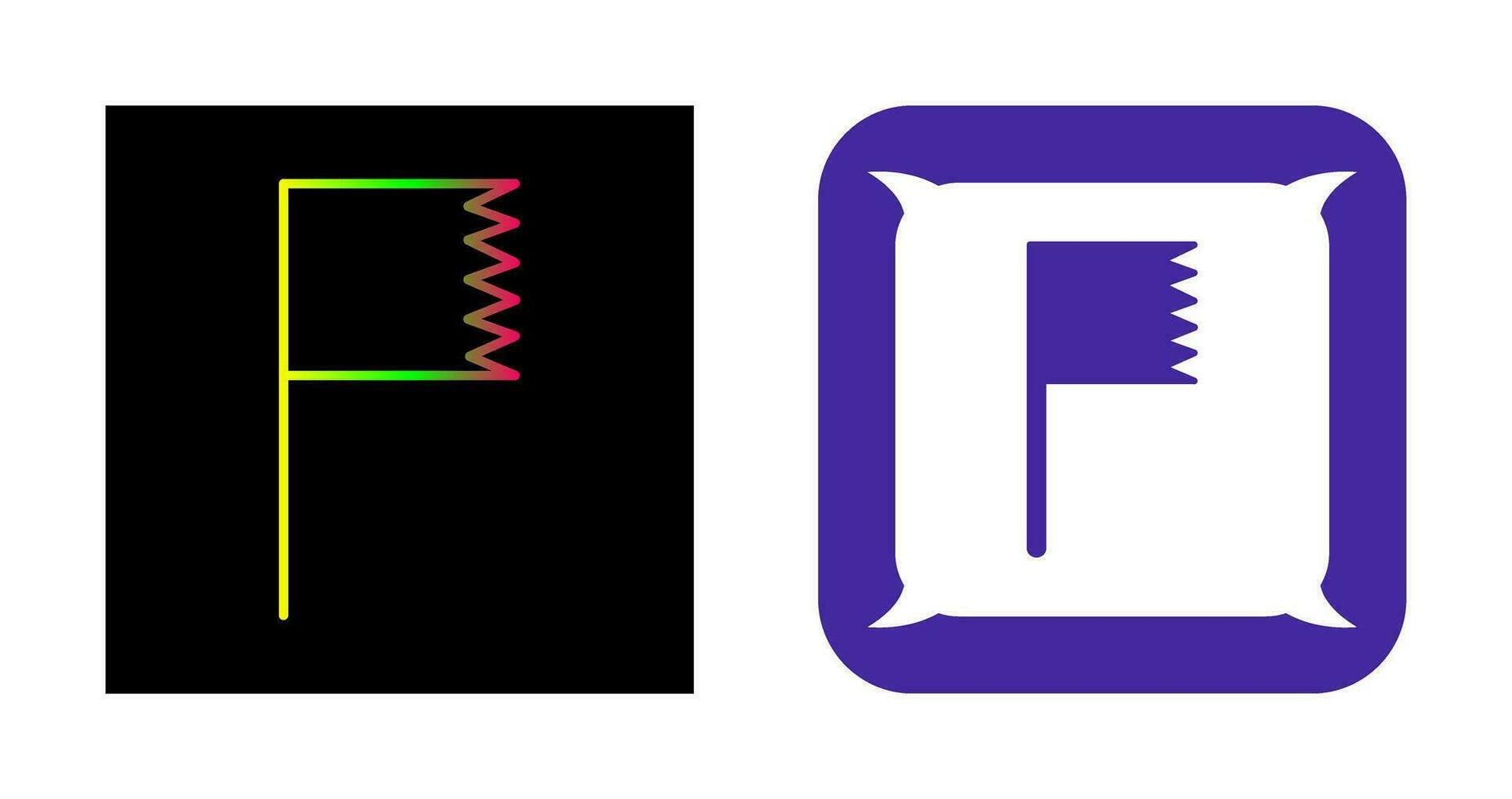 Unique Flag Vector Icon
