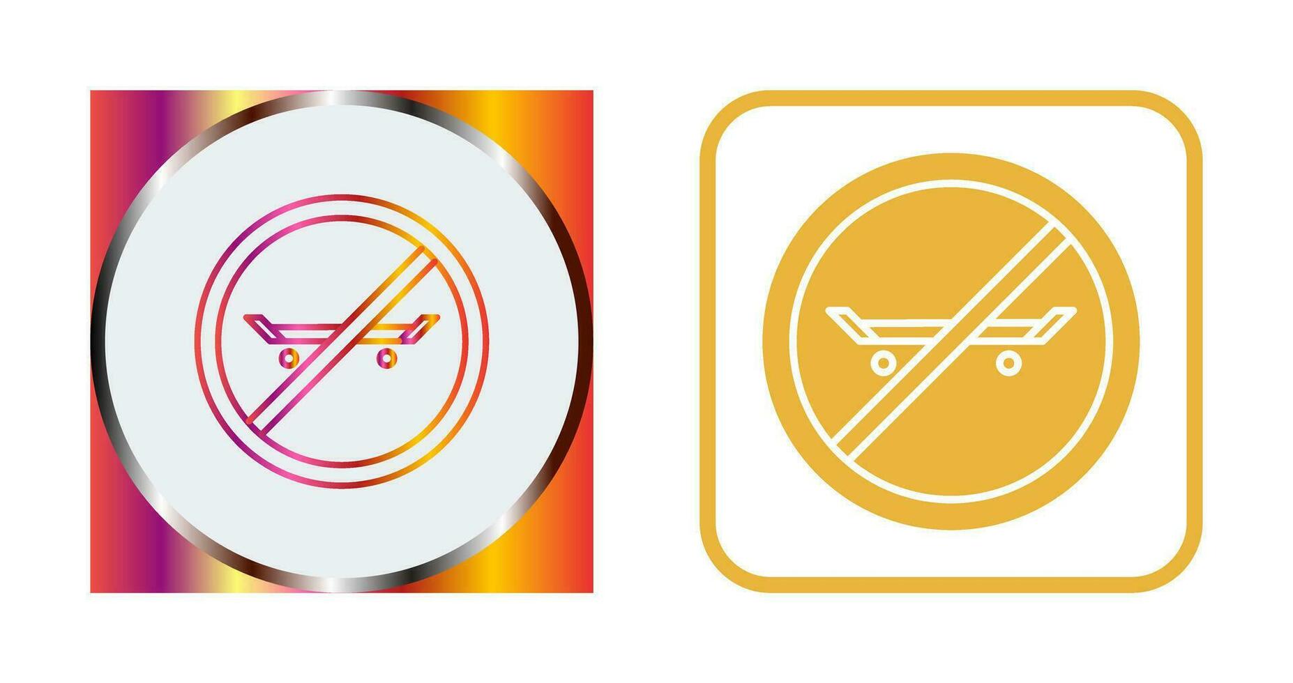 No Skating Vector Icon