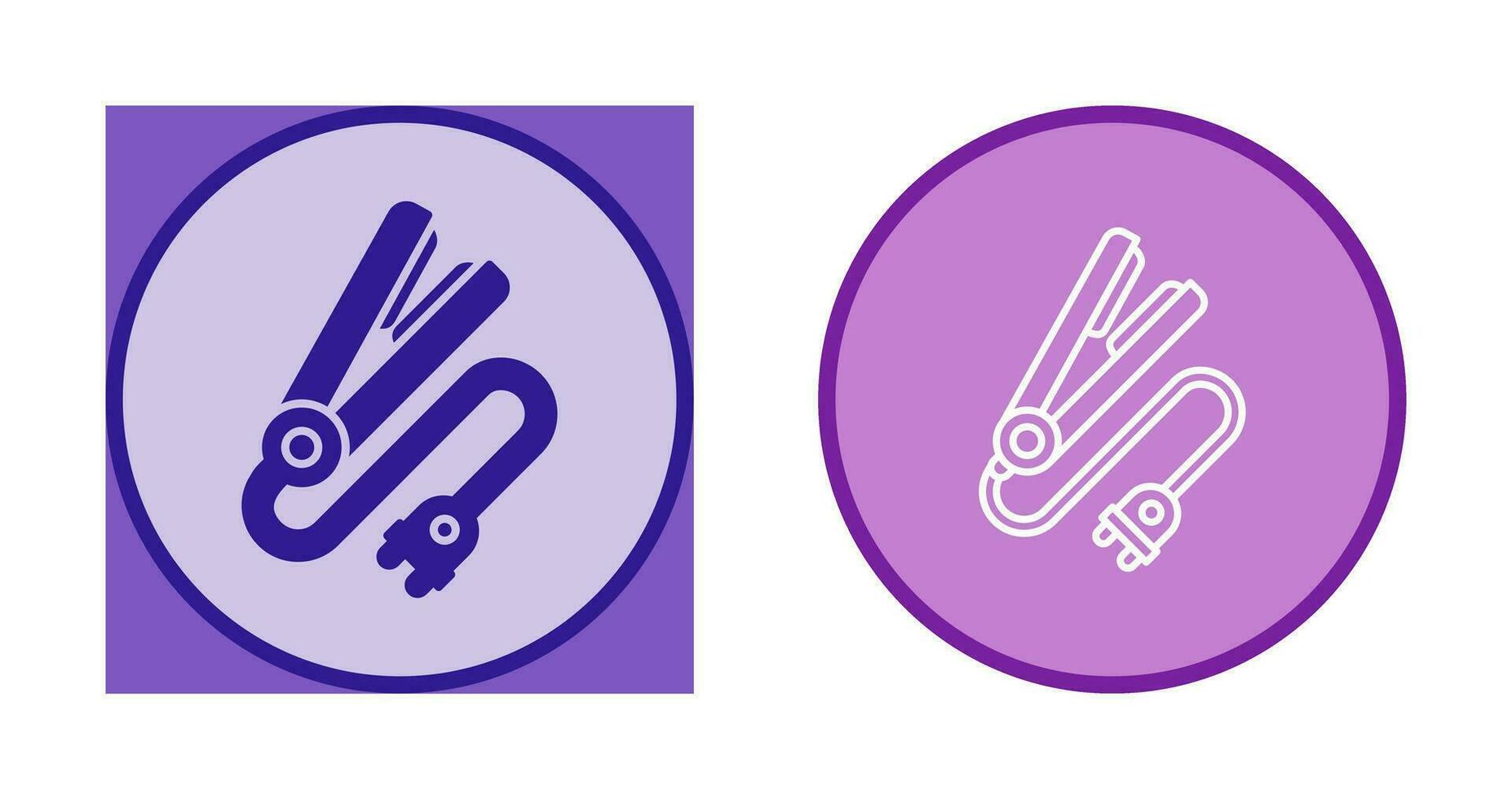 Hair iron Vector Icon