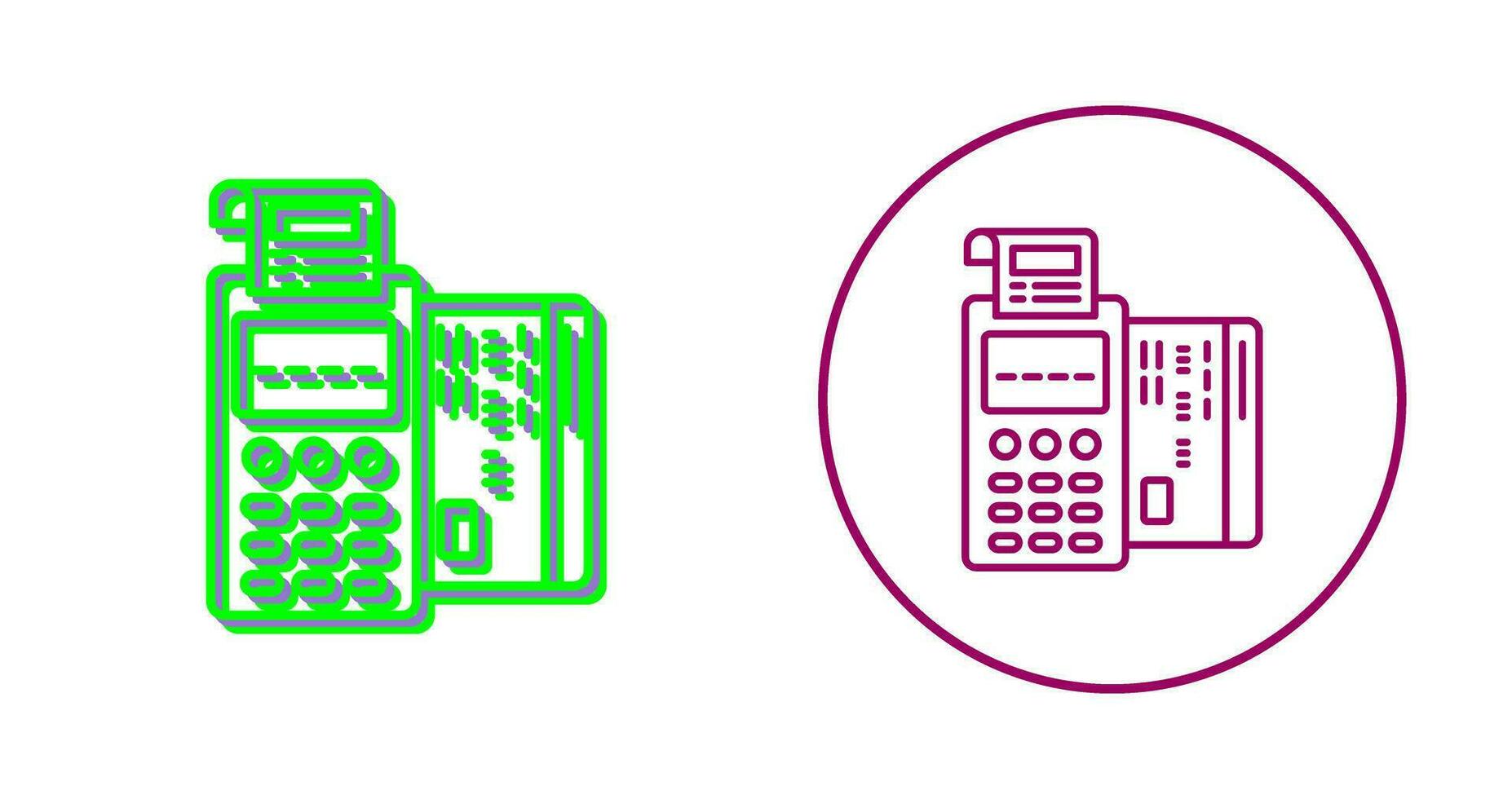 Pos Terminal Vector Icon