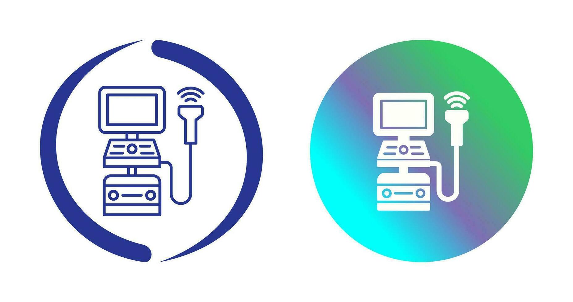 Ultrasound Machine Vector Icon