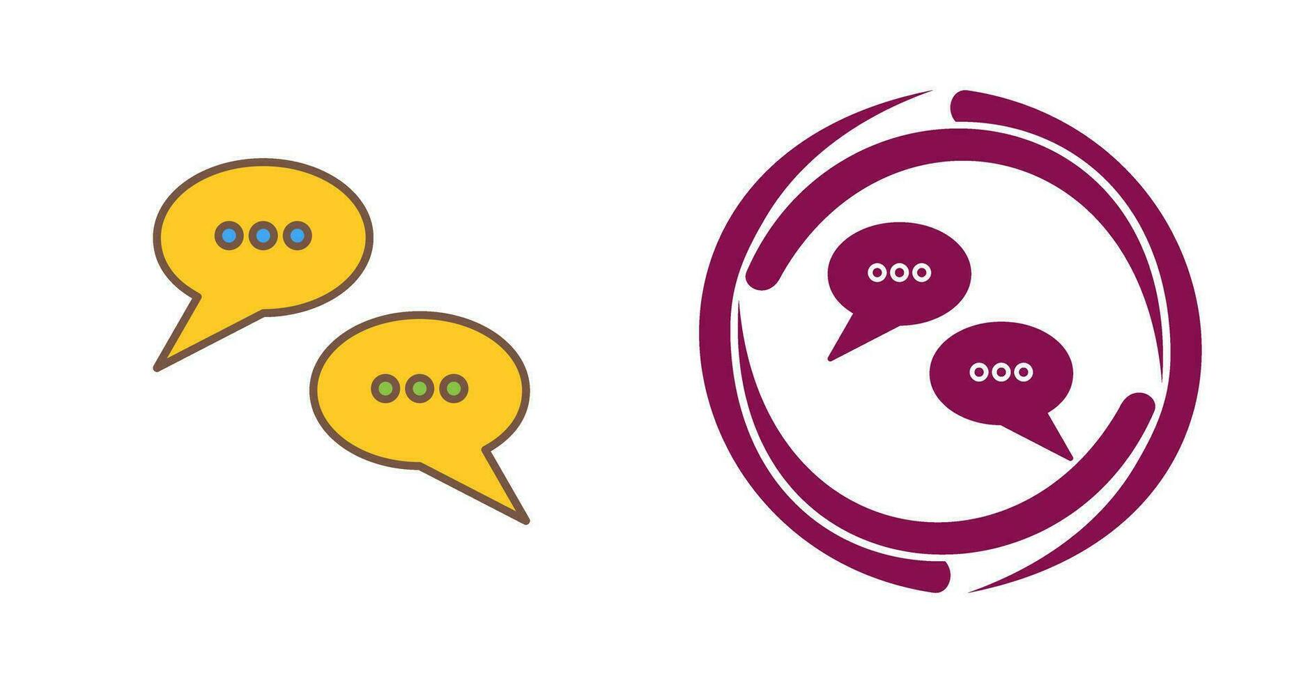 Conversation Bubbles Vector Icon