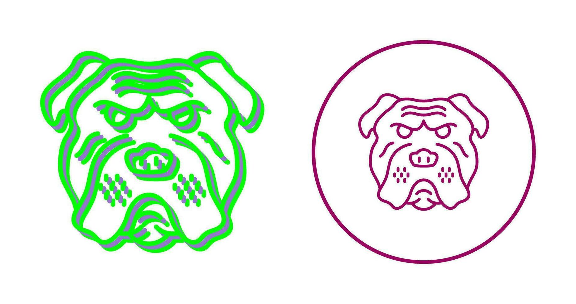 Bulldog Vector Icon