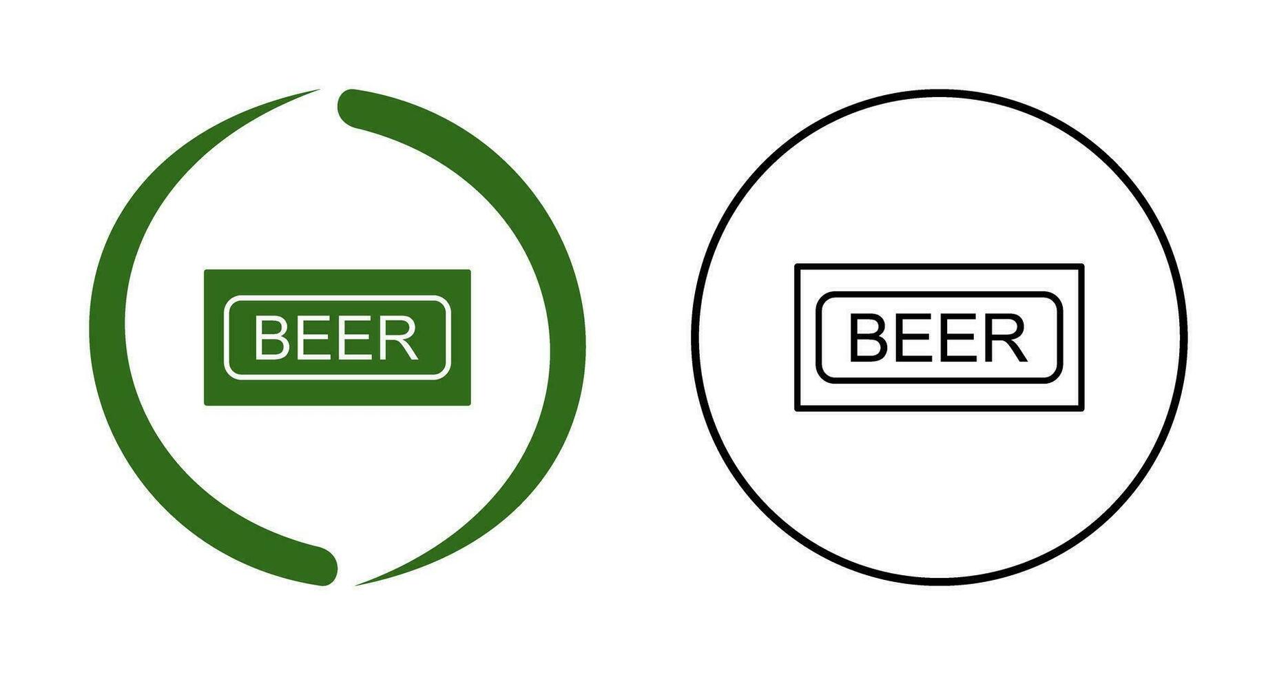 icono de vector de signo de cerveza