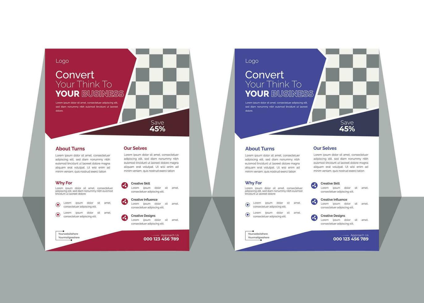 Business Flyer Design For Multipurpose Use, vector