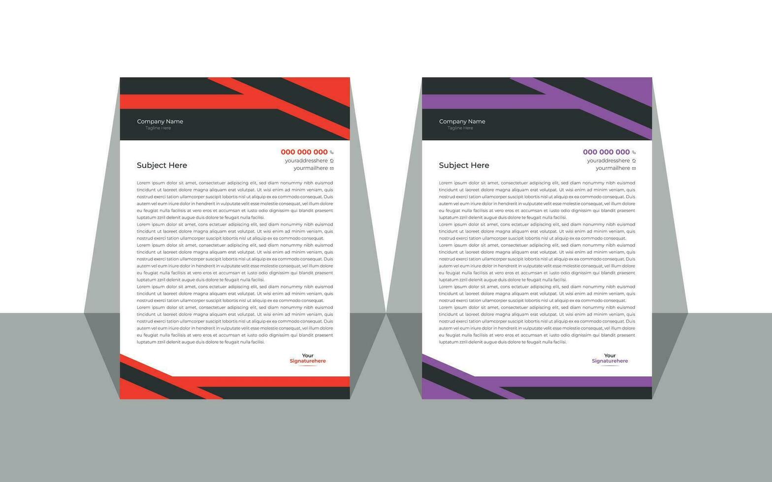 modern business and corporate letterhead design template. vector
