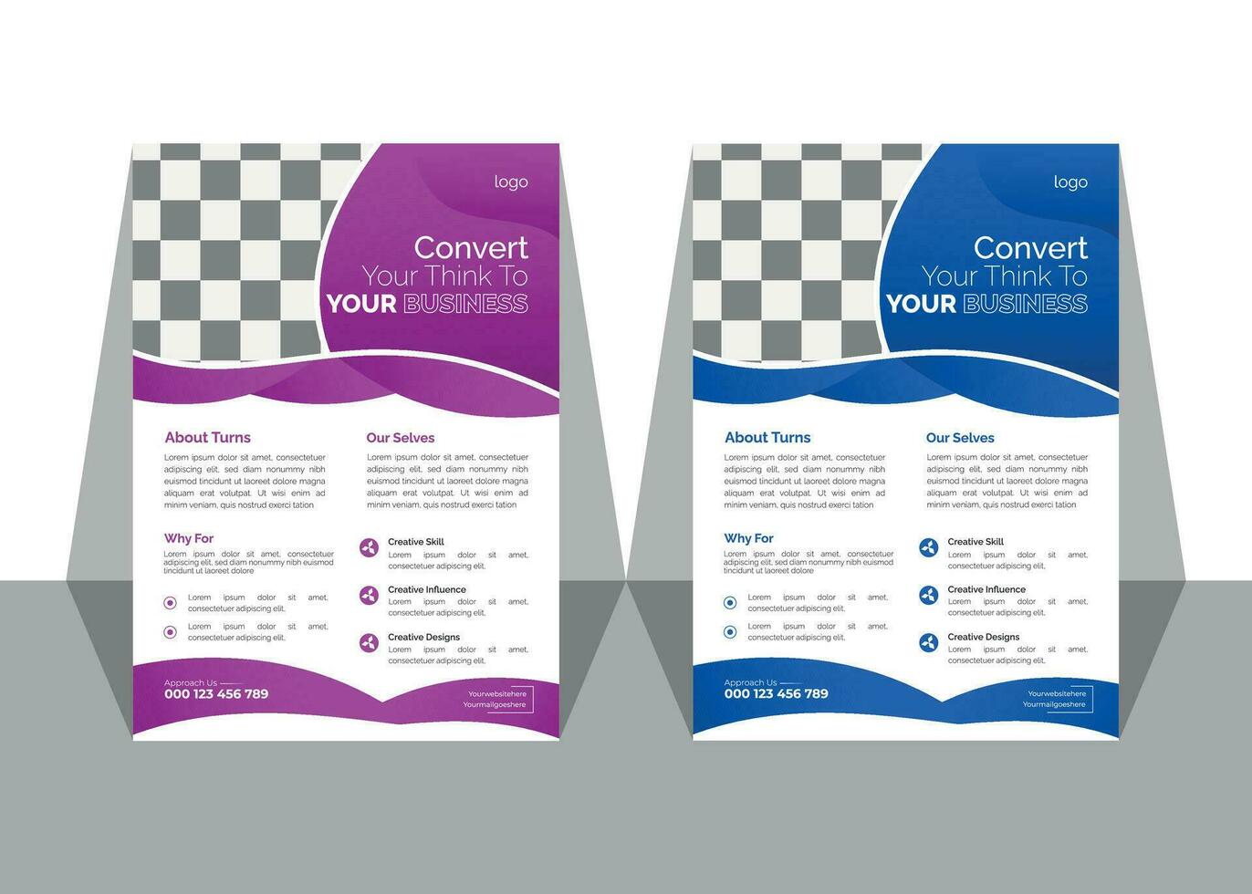 Vector creative and modern business flyer,