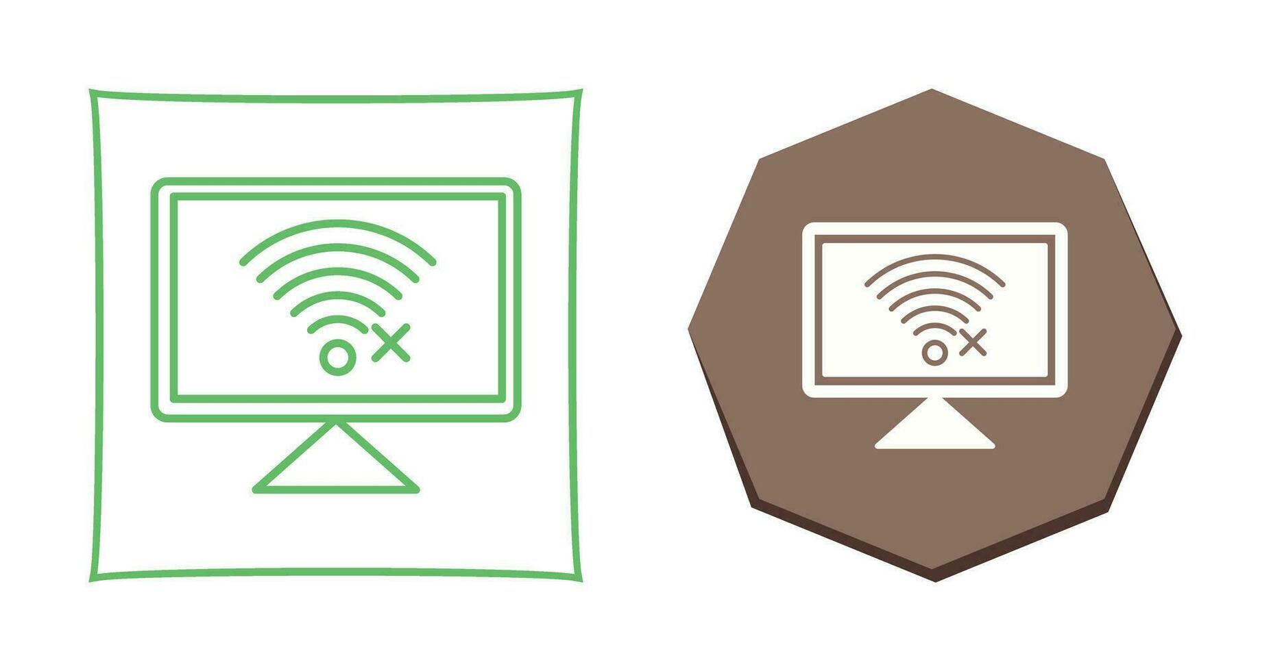 Disconnected Network Vector Icon