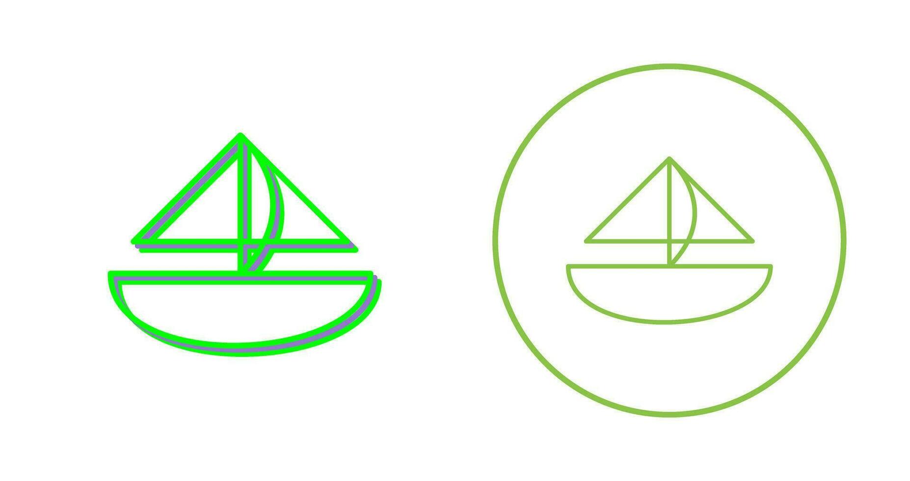Small Yacht Vector Icon