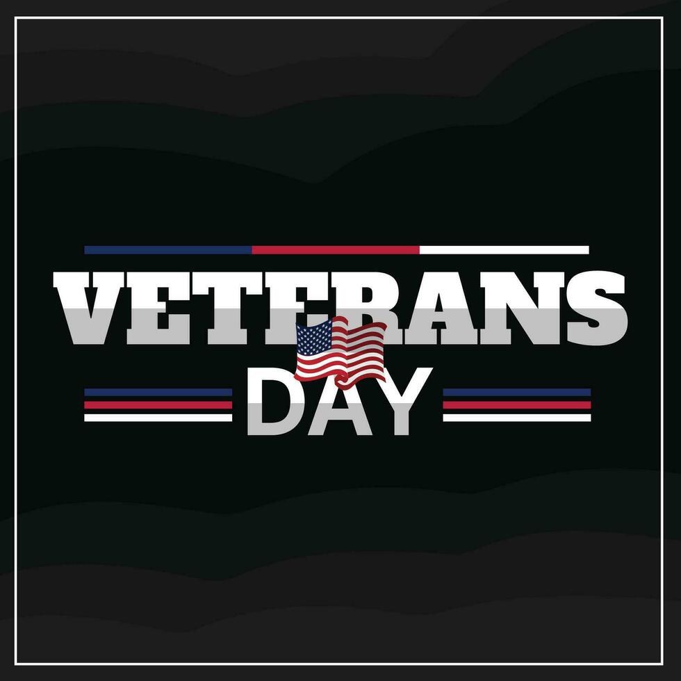 Vector Veterans Day Concept Background Design