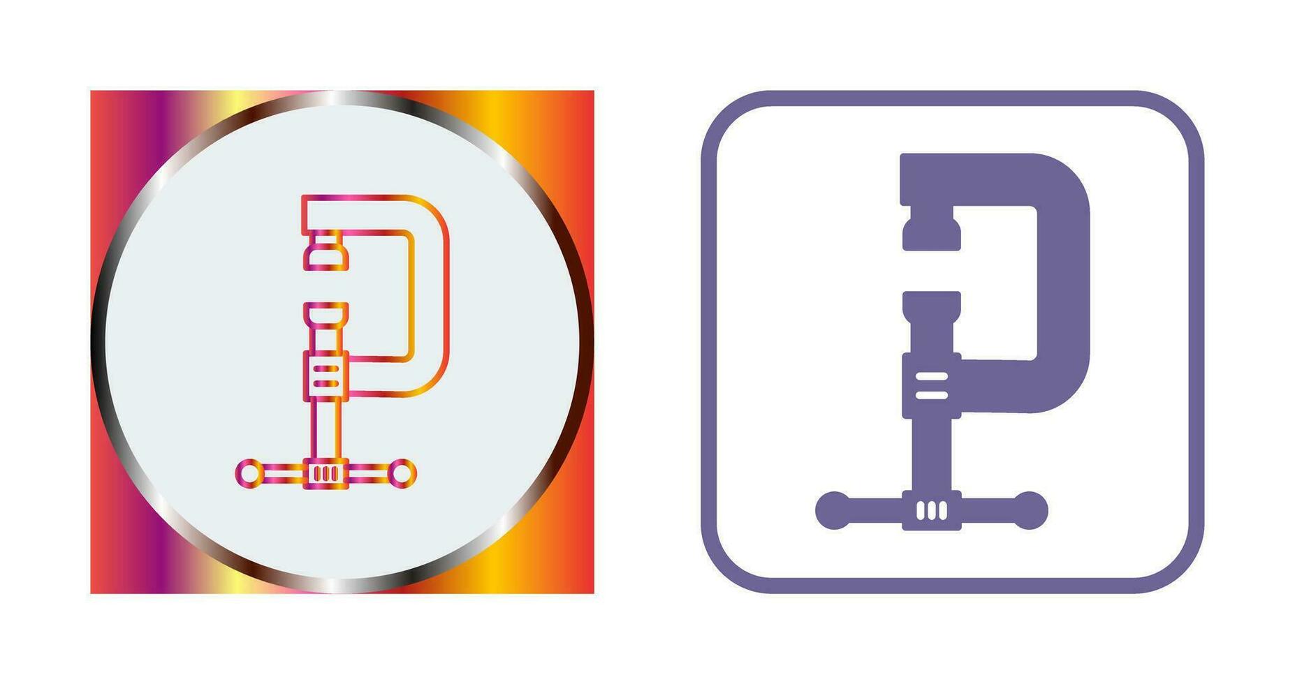 Clamp Vector Icon