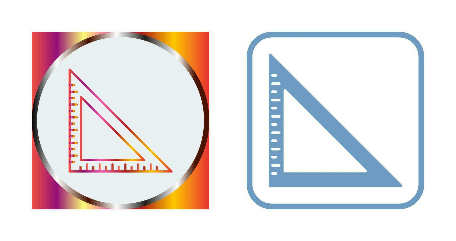 Set Square Vector Icon