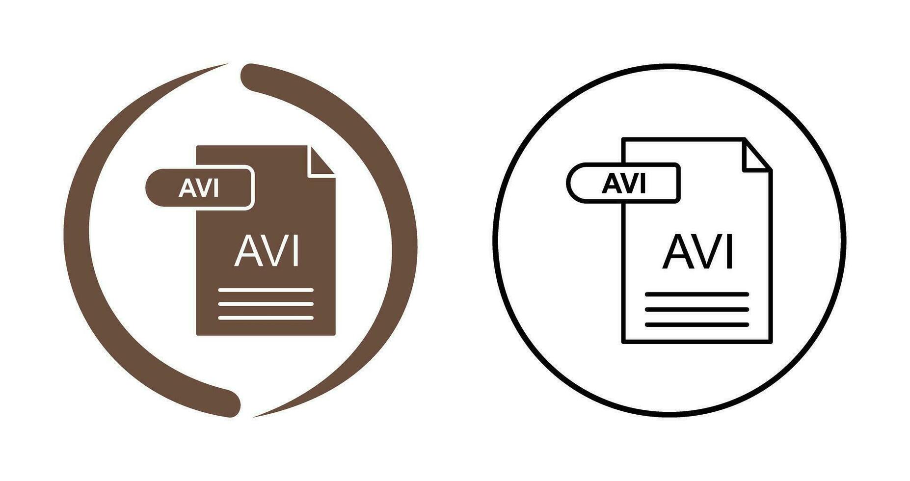 AVI Vector Icon