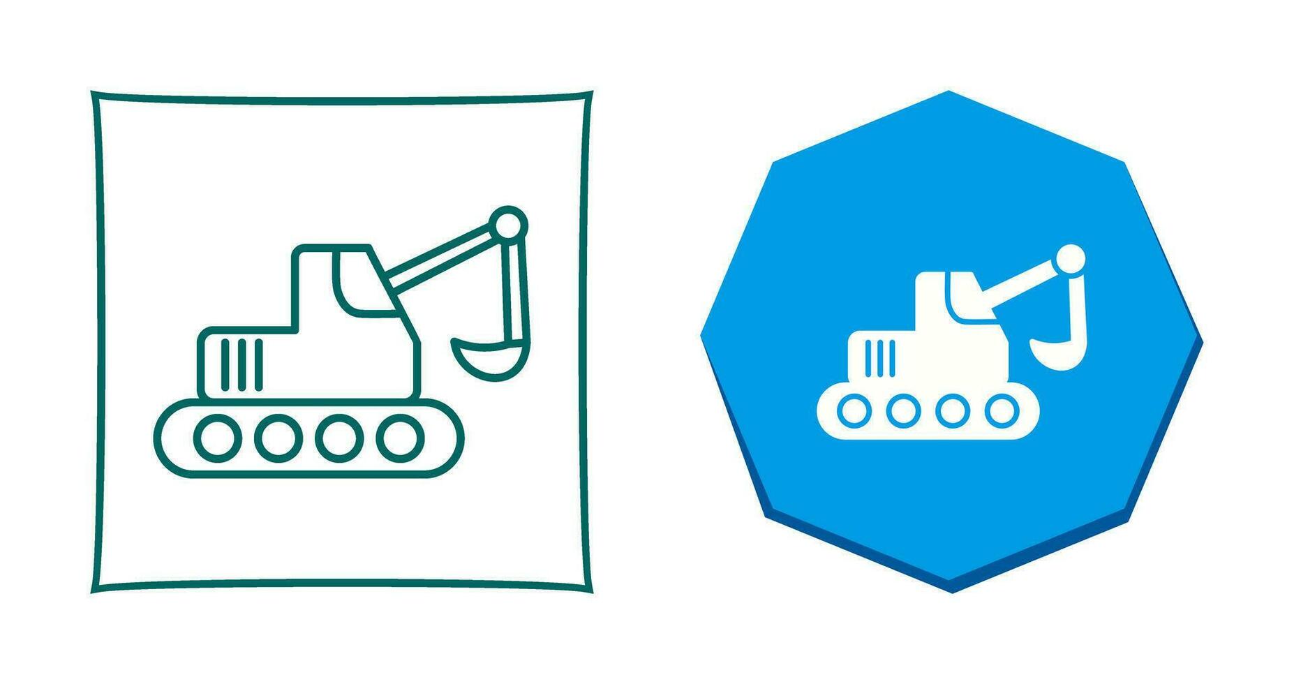 Escavator Vector Icon