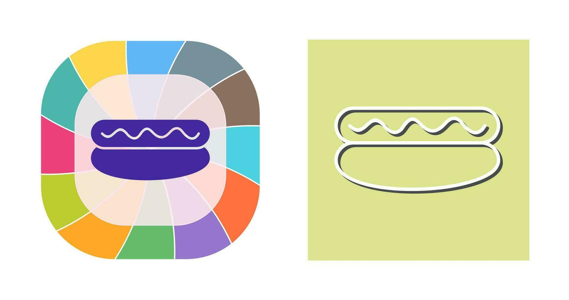 Hot Dog Vector Icon