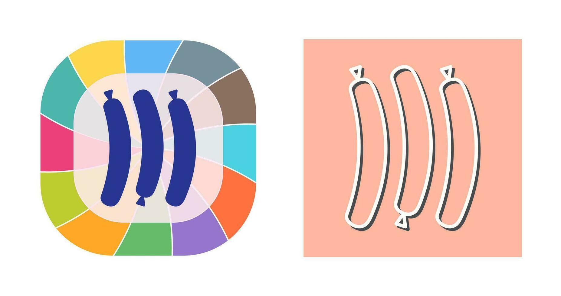 Hot Sausage Vector Icon