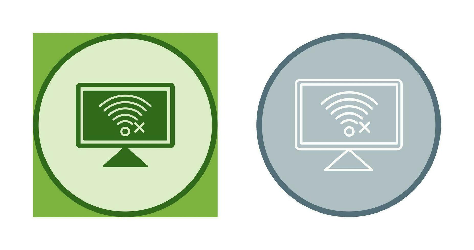 Disconnected Network Vector Icon
