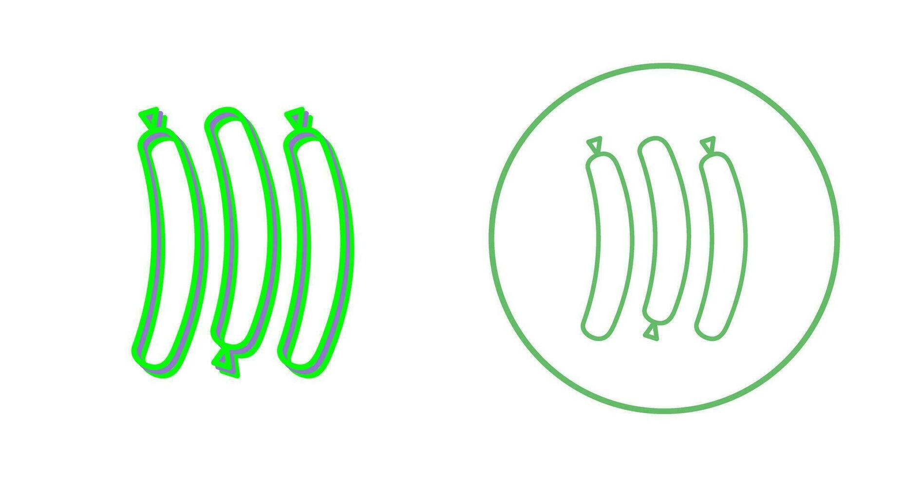 Hot Sausage Vector Icon