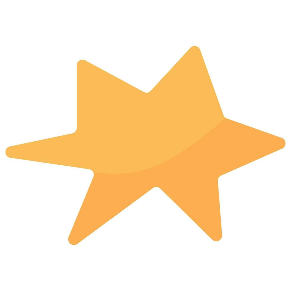 Hand-Drawn Star Element. Vector Icon