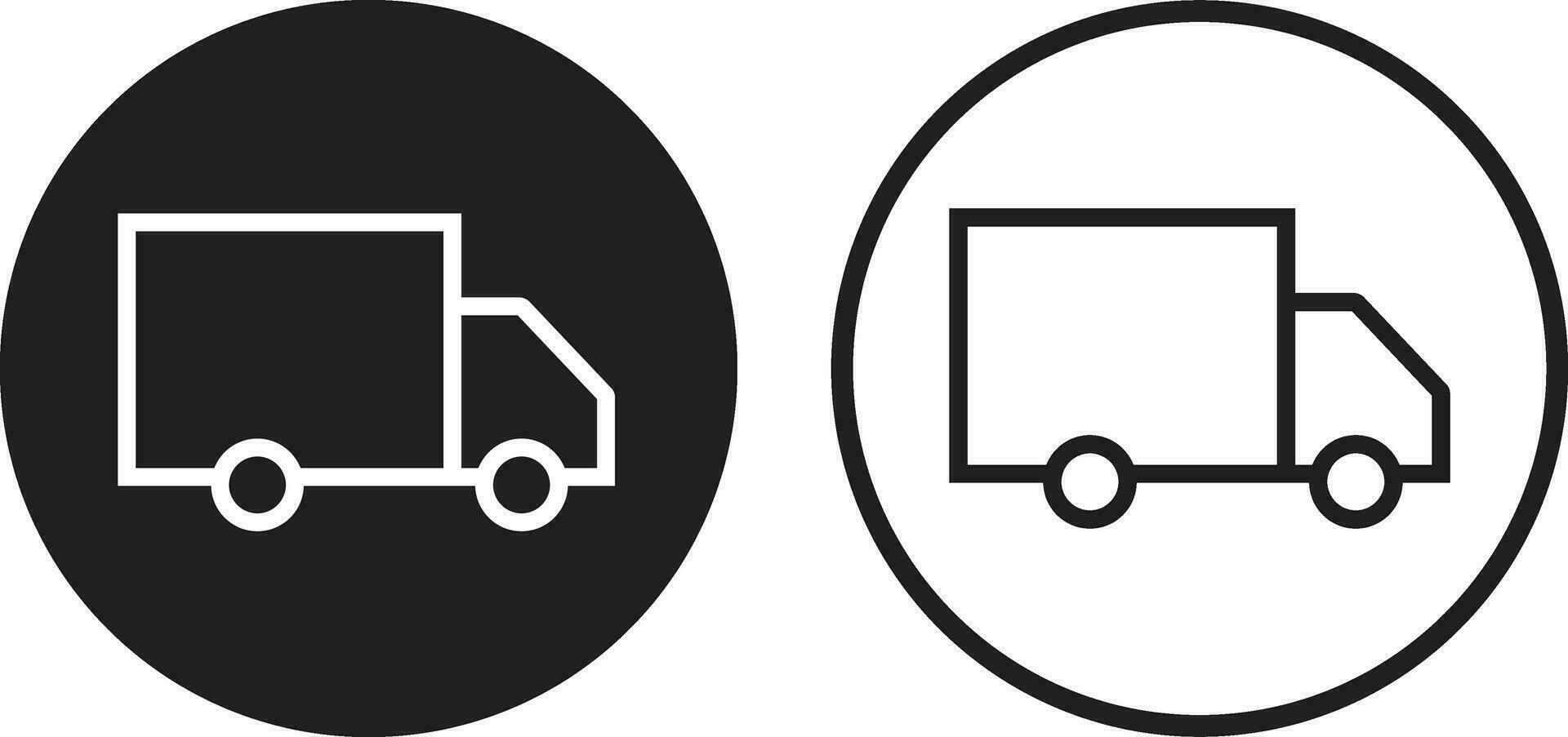 Delivery truck sign icon. Cargo symbol line, flat set. social design vector in trendy style isolated on transparent background. Faq and support icon sign use for mobile, apps or website.