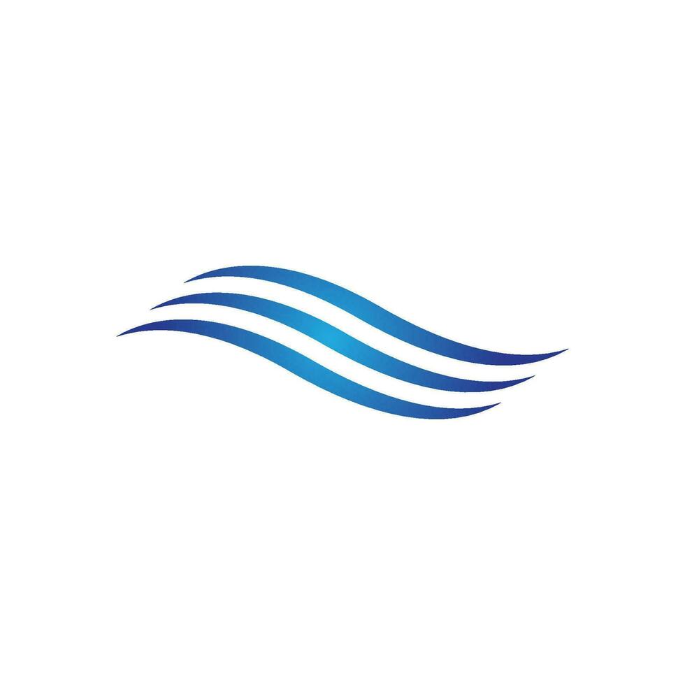 Water wave icon vector