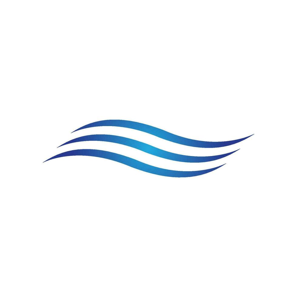 Water wave icon vector