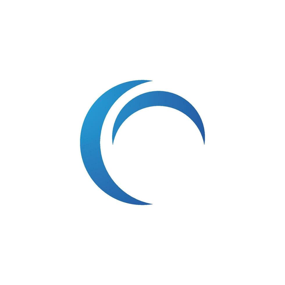 Water wave icon vector