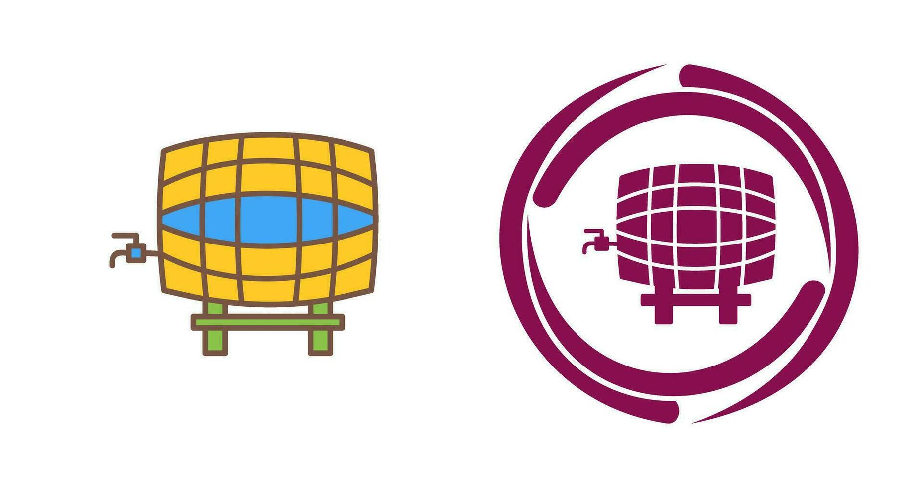 Barrel with Tap Vector Icon