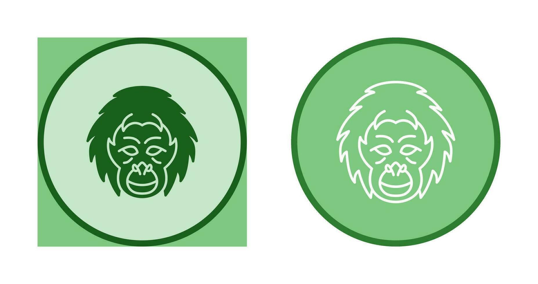 Orangutan Vector Icon