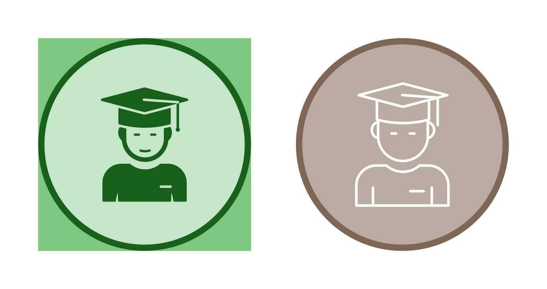 Graduate Student Vector Icon