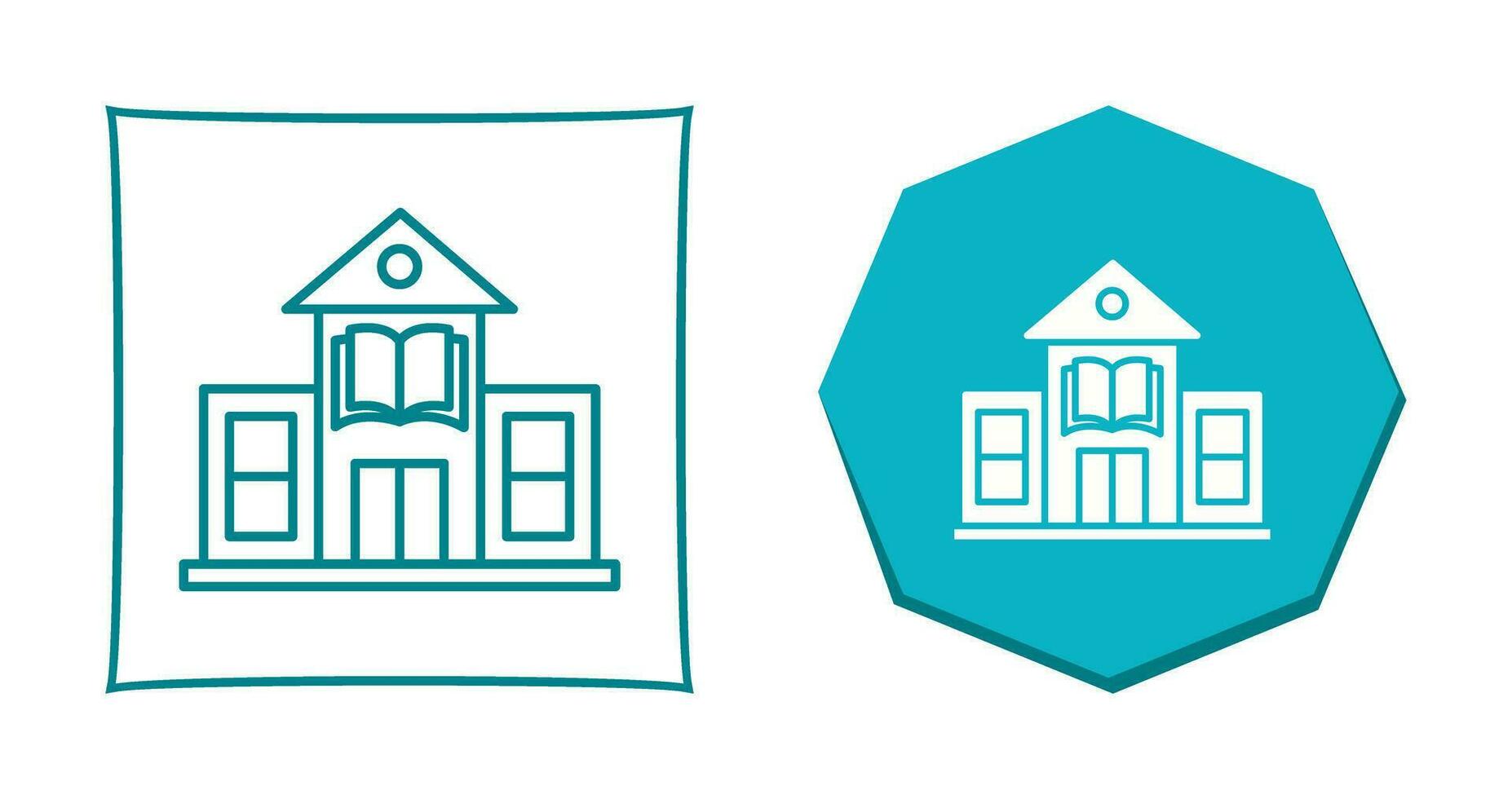 Library Building Vector Icon