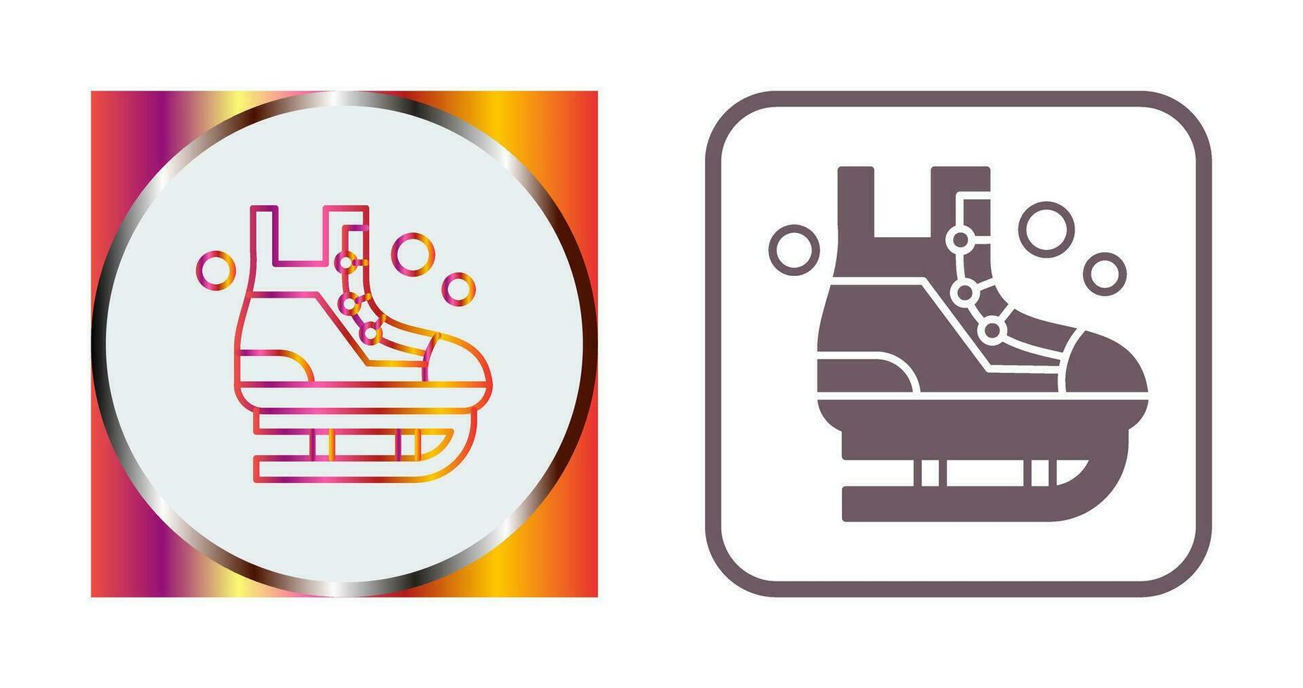 icono de vector de patinaje sobre hielo