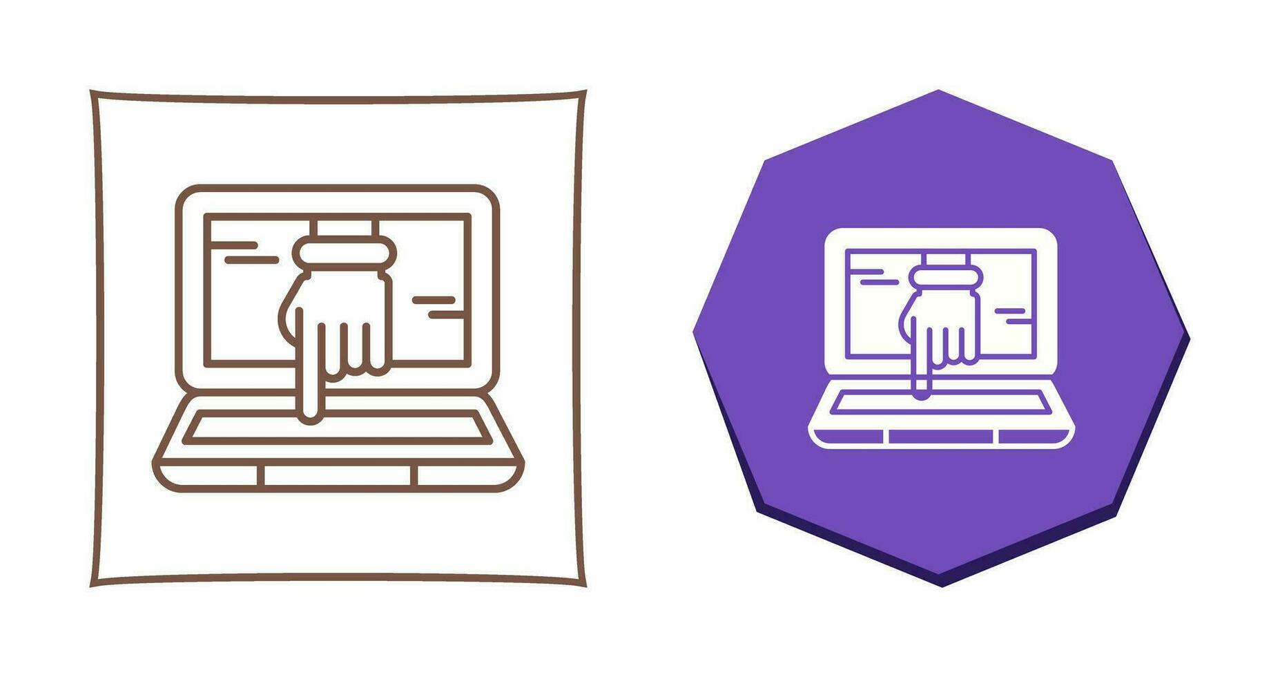 Computer Hacking Vector Icon