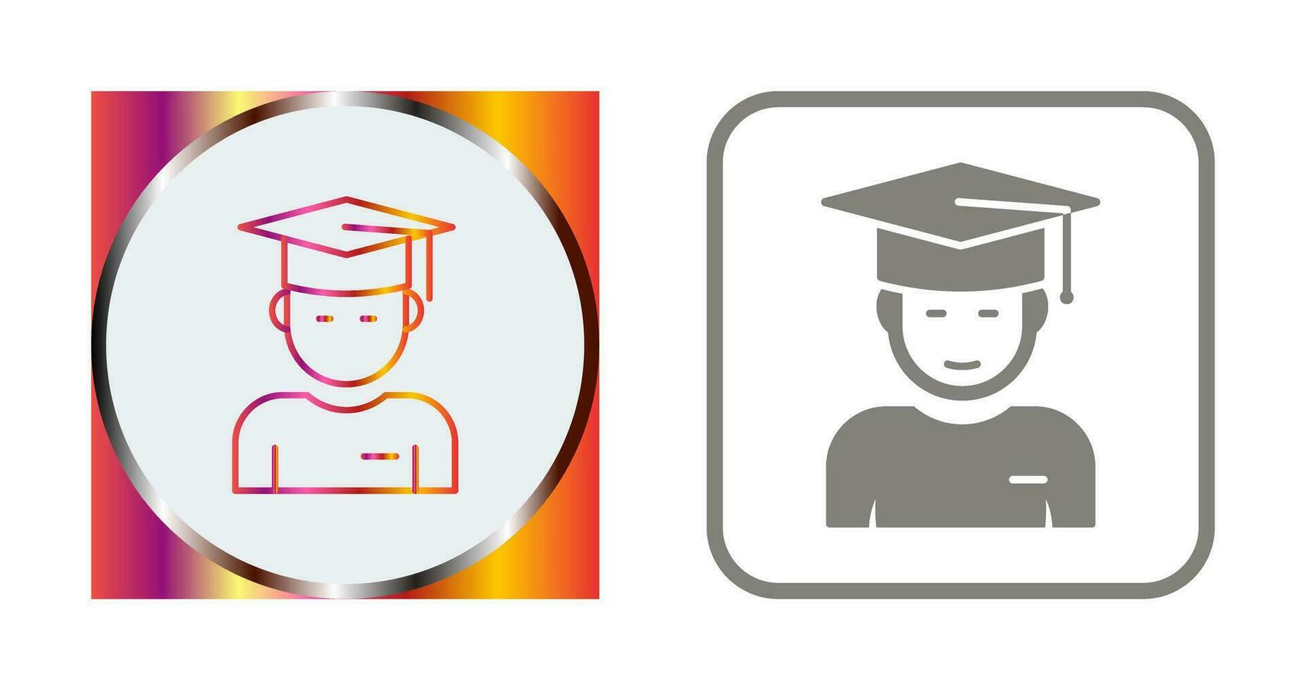 Graduate Student Vector Icon